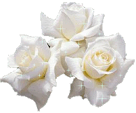 white glitter rose