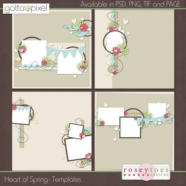 heart of spring templates
