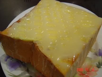 Condensed Milk with Butter on Bread