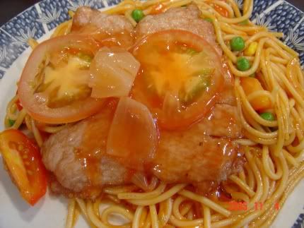 Fish Fillet with Spagetti