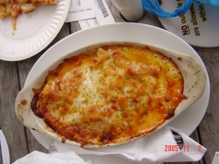 Lasagna at Sharpino's Pizzeria, Sentosa