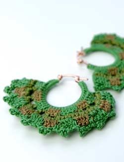 Wendy Mink Crocheted Hoops