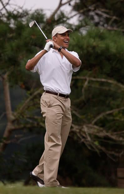 obama golf Pictures, Images and Photos