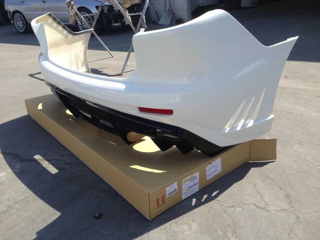 evo x Varis rear bumper painted