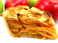 A slice of warm apple pie...