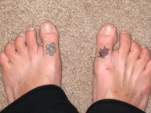 Re Anyone have a ToeRing Tattoo How'bout top of foot