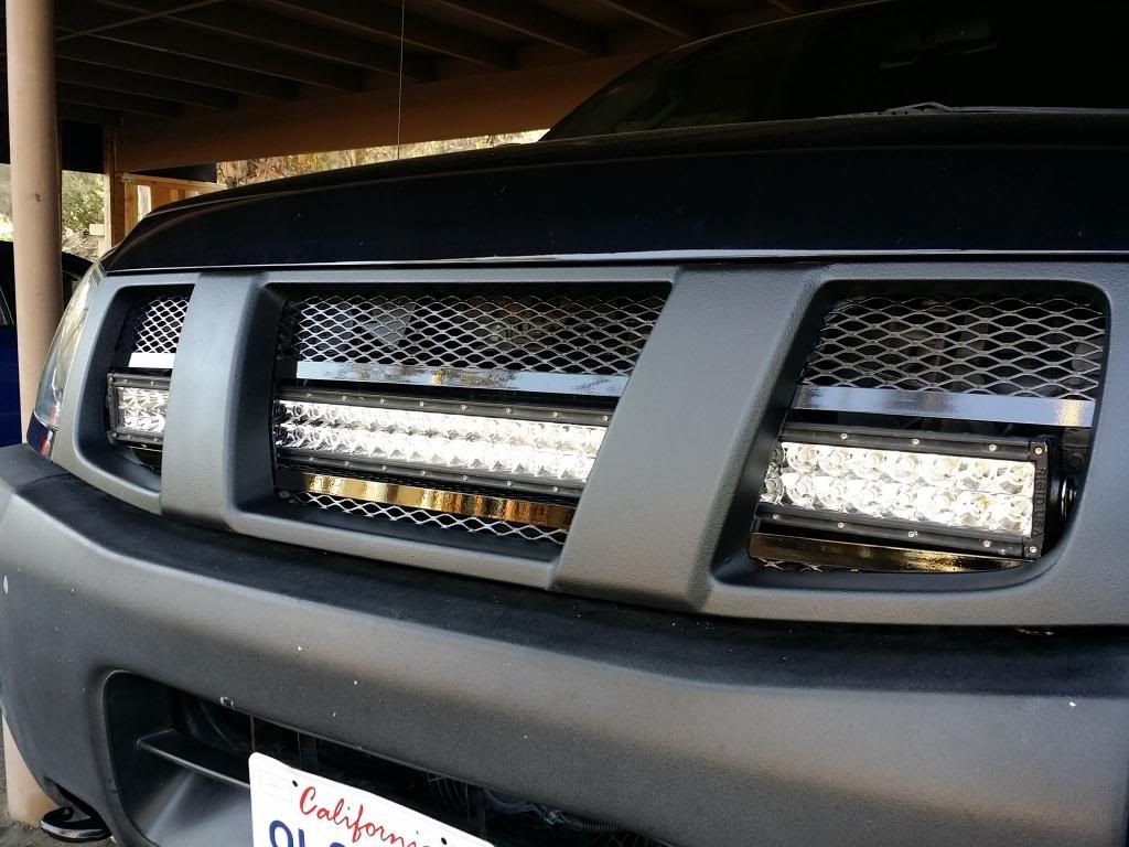 40 in Rigid LED Light Bar Behind The Grille Nissan Titan Forum