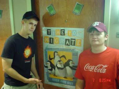 Me and JT in front our our awesome poster! photo college13.jpg