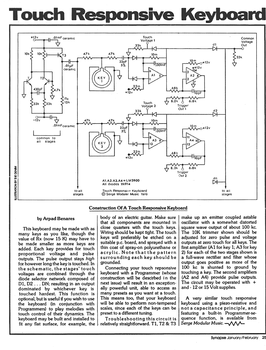 Need help with a simple circuit design touch switch Circuit Diagram
