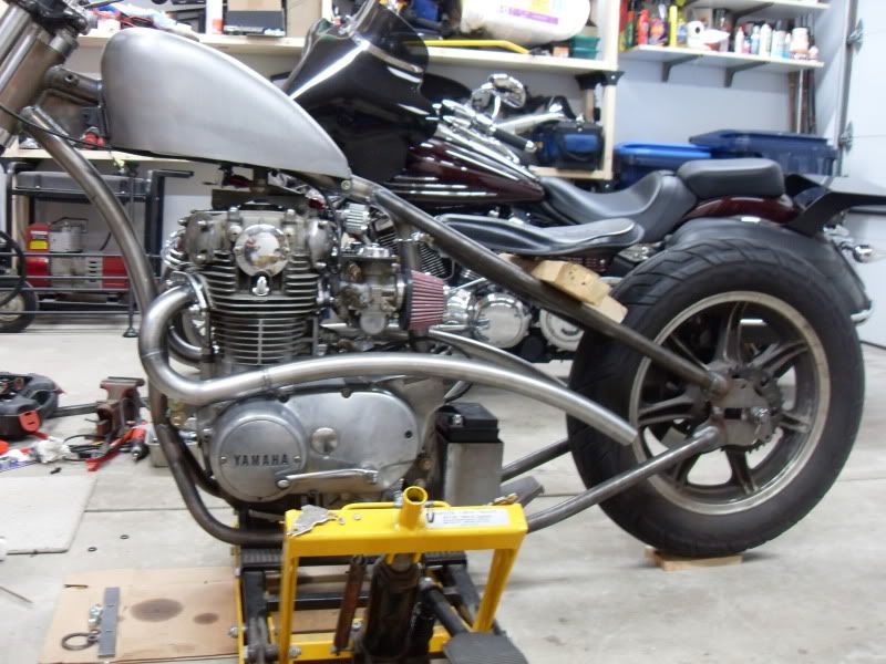 xs650 custom exhaust