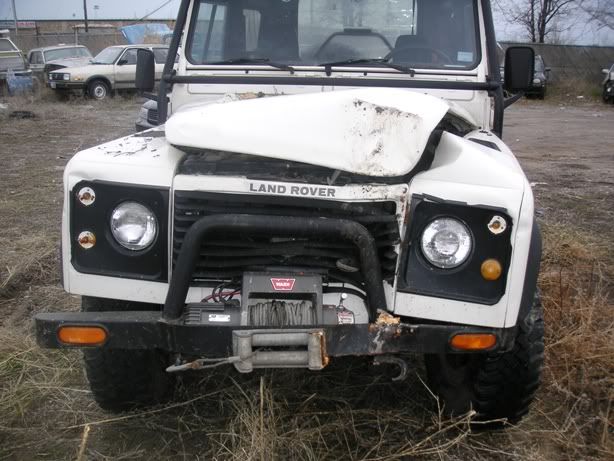 land rover wreck