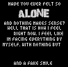 alone