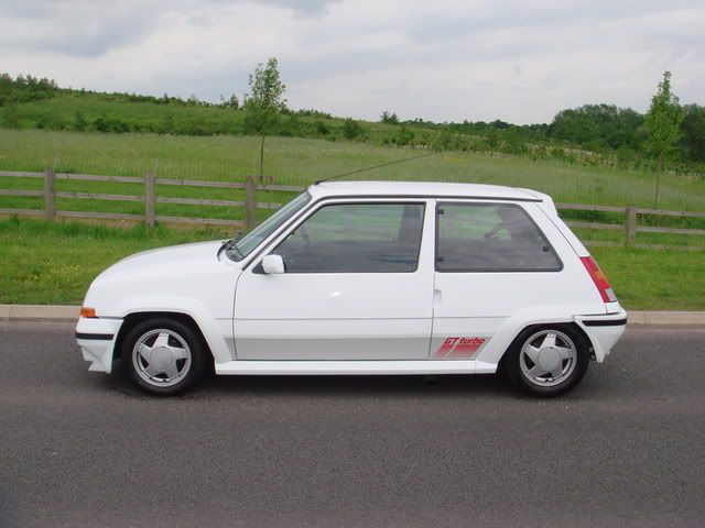  cars are the renault 5 gt turbo and the 205 gti here is my old r5