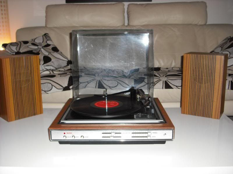 Vintage 1970s Bush Record Player with speakers GWO eBay