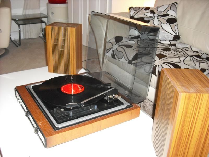 Vintage 1970s Bush Record Player with speakers GWO eBay