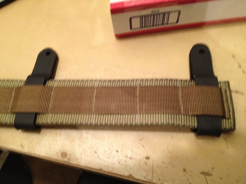 Attaching kydex holsters to MOLLE webbing