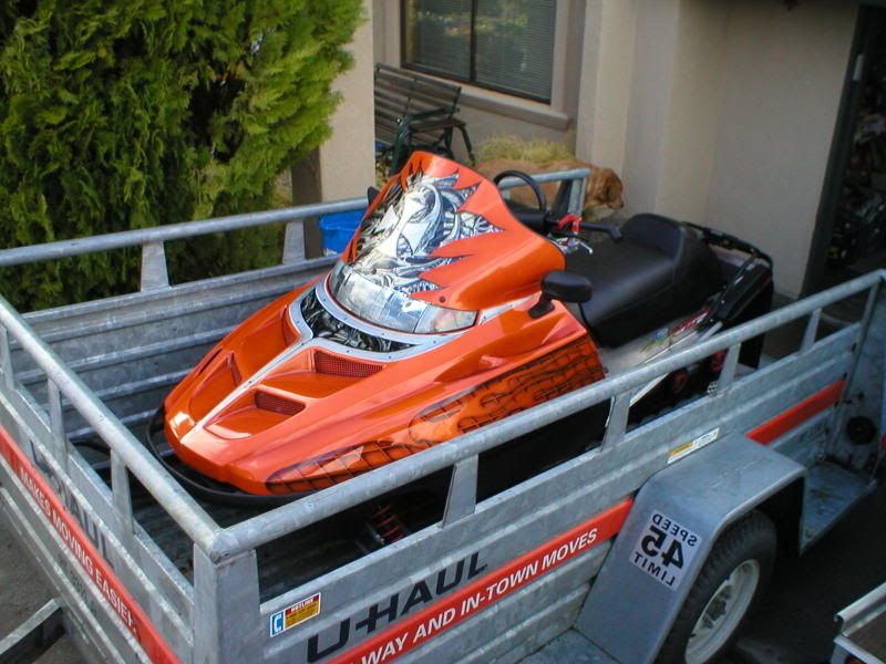 Polaris 250 Snowmobile. 2001 Polaris RMK 800-custom