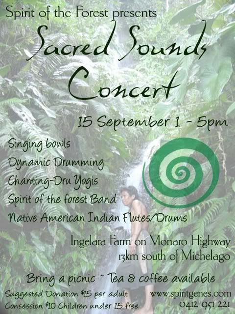 Sacred Sounds Concert flyer