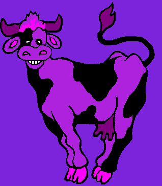Gayest Purple Cow Ever