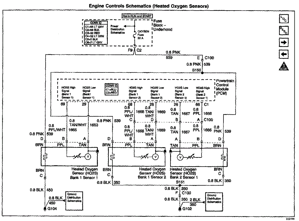 Heated Oxygen Sensor Wiring Diagram For 2001 Chevrolet