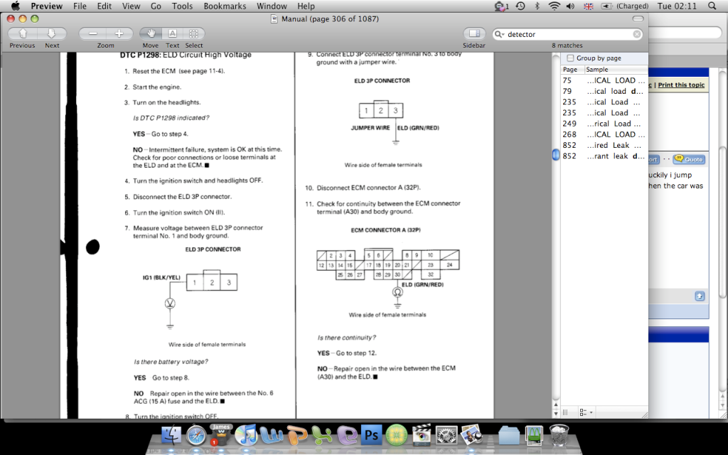 Honda electric load detector circuit #4