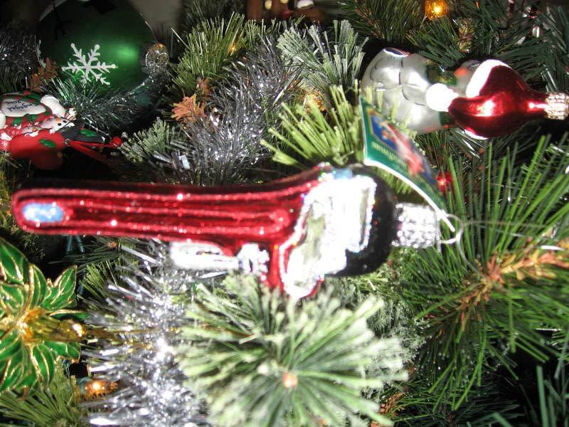 Pipe wrench ornament