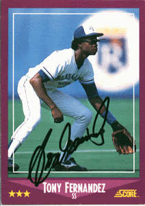 Tony Fernandez - Toronto Blue Jays Shortstop