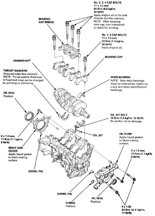 Honda b16 head bolt torque specs #2