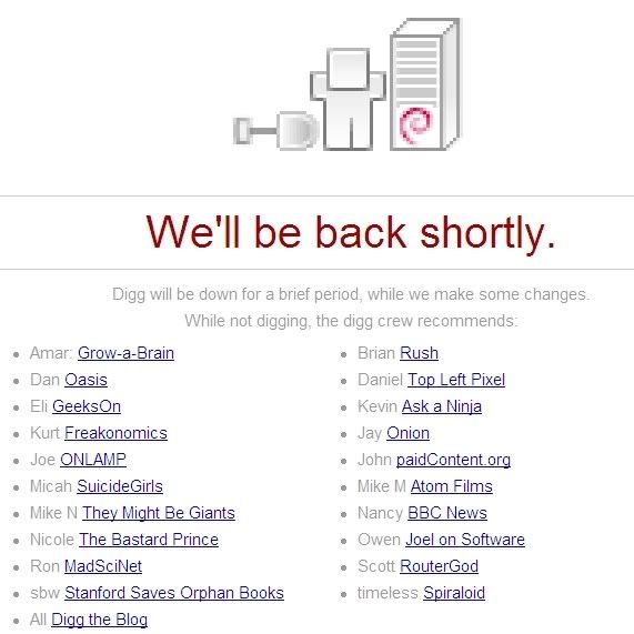 Digg is Down