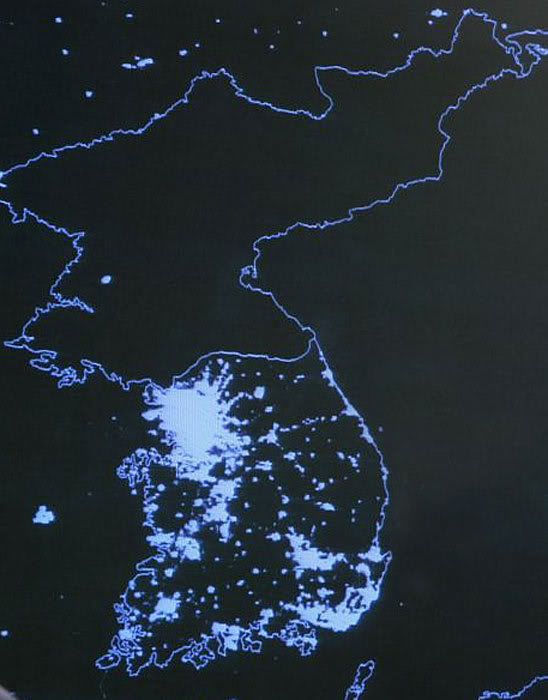 google earth north korea at night. North Korea has the Bomb