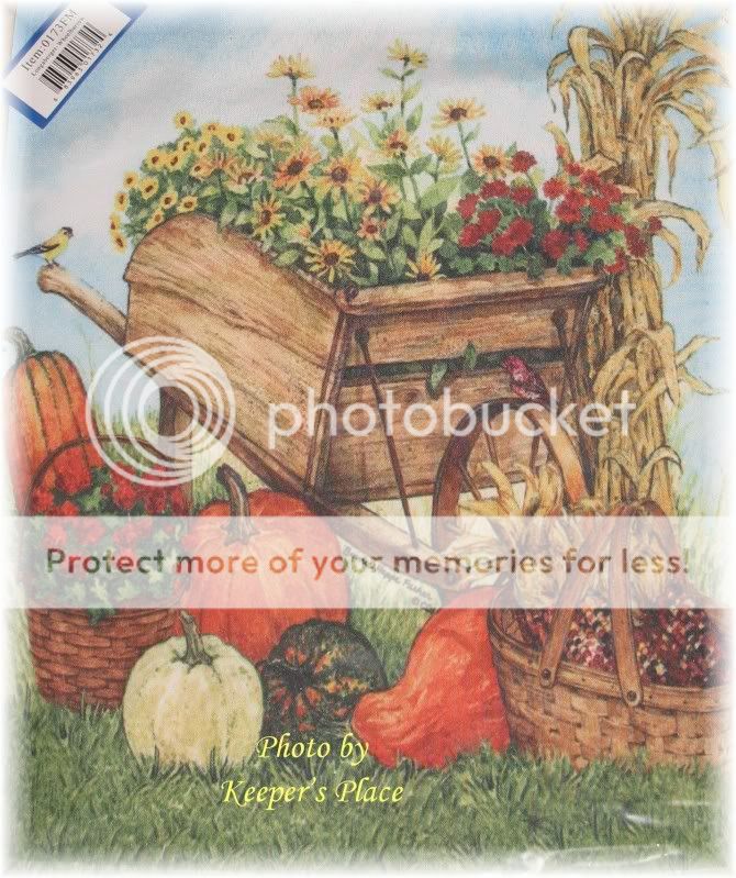 LONGABERGER BASKET FALL PUMPKINS WELCOME MINI GARDEN FLAG NEW IN 