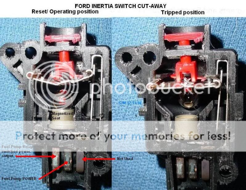 97 Ford explorer fuel pump reset switch