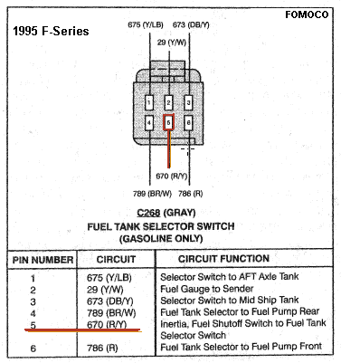 1993 Ford explorer fuel pump enursher switch #2