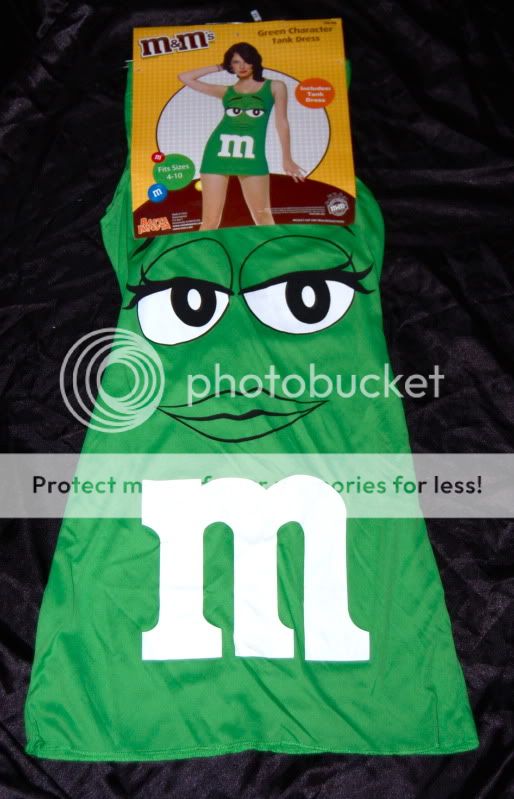 WOMENS GREEN M&M CHARACTER DRESS Costume Sexy FITS Sizes 4 10 