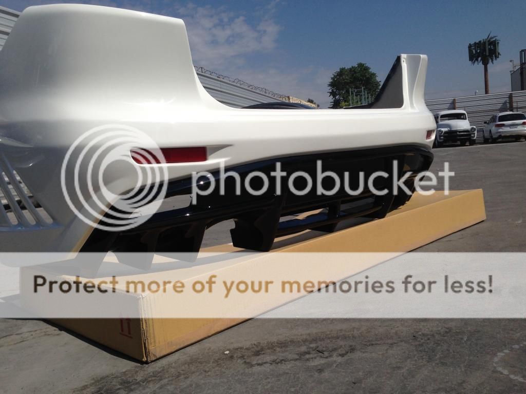 evo x Varis rear bumper painted