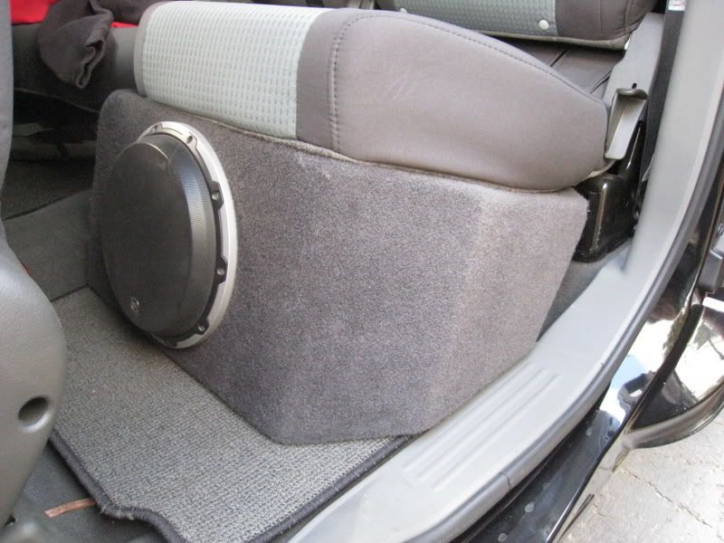 F/S 10 in Custom sub Box Under Rear seat | Nissan Titan Forum