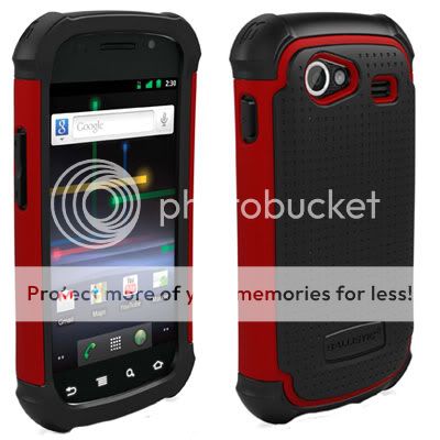 SAMSUNG NEXUS S 4G BALLISTIC SG CASE BLACK RED **NEW**  