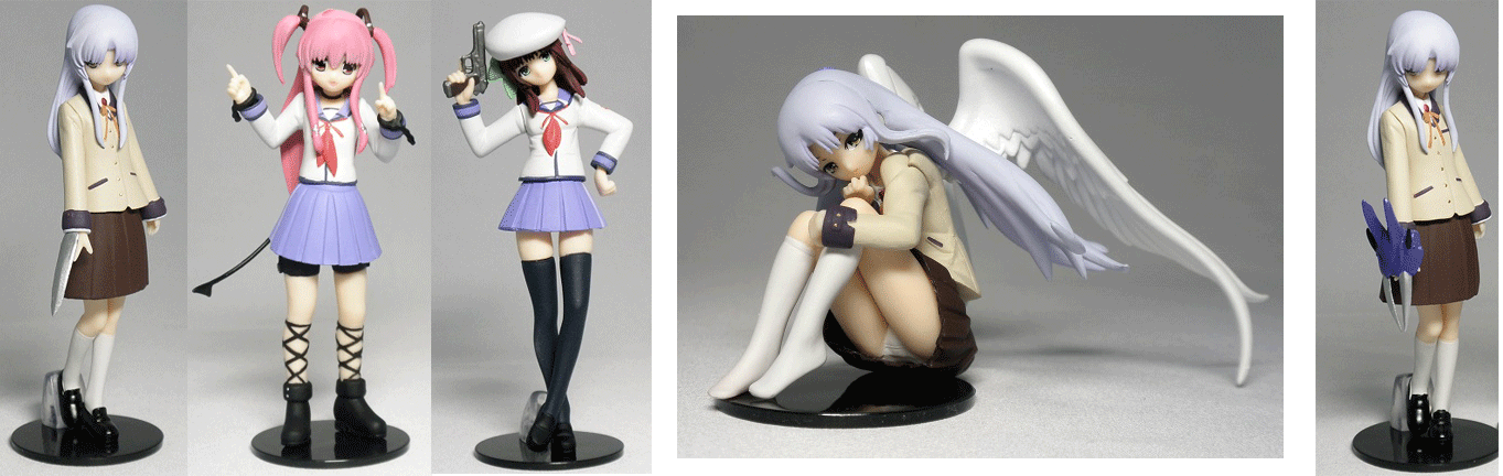 Angel Beats   Full Set   2011 SR Yujin   Normal 4 plus Mystery Figure 