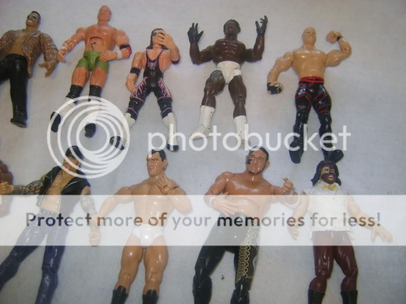   Lot 24 Figures Accesories WWE TNA Suicide Batista Rock Taker  