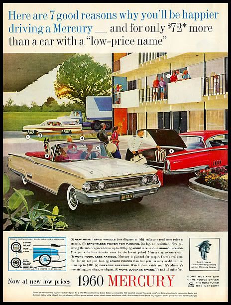 1959 vintage ad for 1960 Mercury Automobiles  