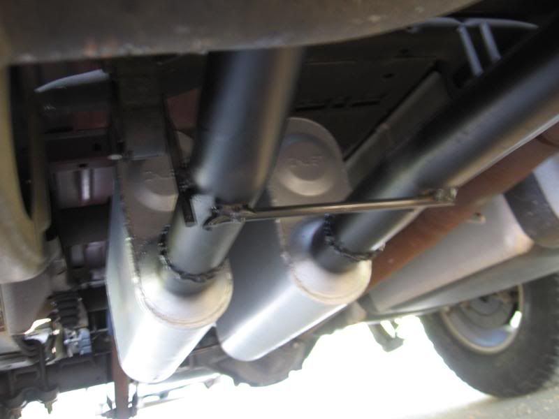 Silverado 99-06 dual exhaust 2.25 MA pipe 1 chamber muffler 