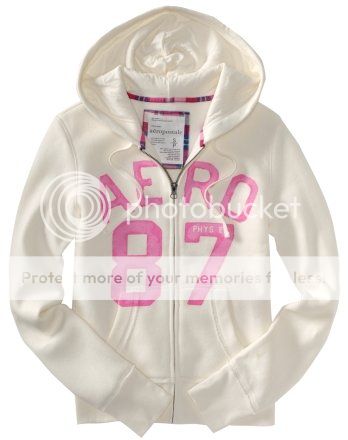 AEROPOSTALE women AERO LOGO ZIP UP HOODIE SWEATSHIRT jacket coat XS,S 