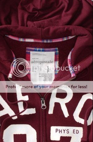 AEROPOSTALE women AERO LOGO ZIP UP HOODIE SWEATSHIRT jacket coat XS,S 