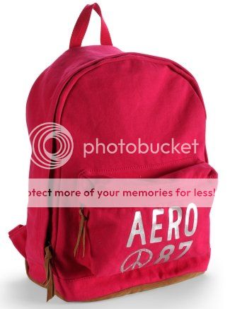 AEROPOSTALE GIRL AERO FOIL LOGO BACKPACK School Book Bag Solid NEW NWT 