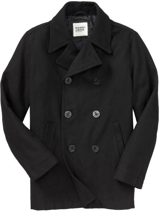 OLD NAVY MEN WOOL PeaCoat Pea Coat Jacket S,M,L,XL,2XL,3XL,MT,LT,XLT ...