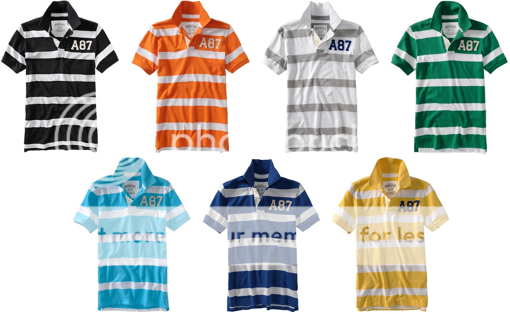 Aeropostale men STRIPED POLO T shirt XS,S,M,L,XL,2X,3XL  