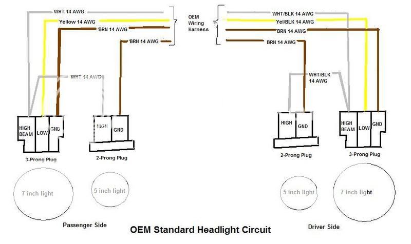 3 Prong Headlight Wiring Diagram - Wiring Diagram Example